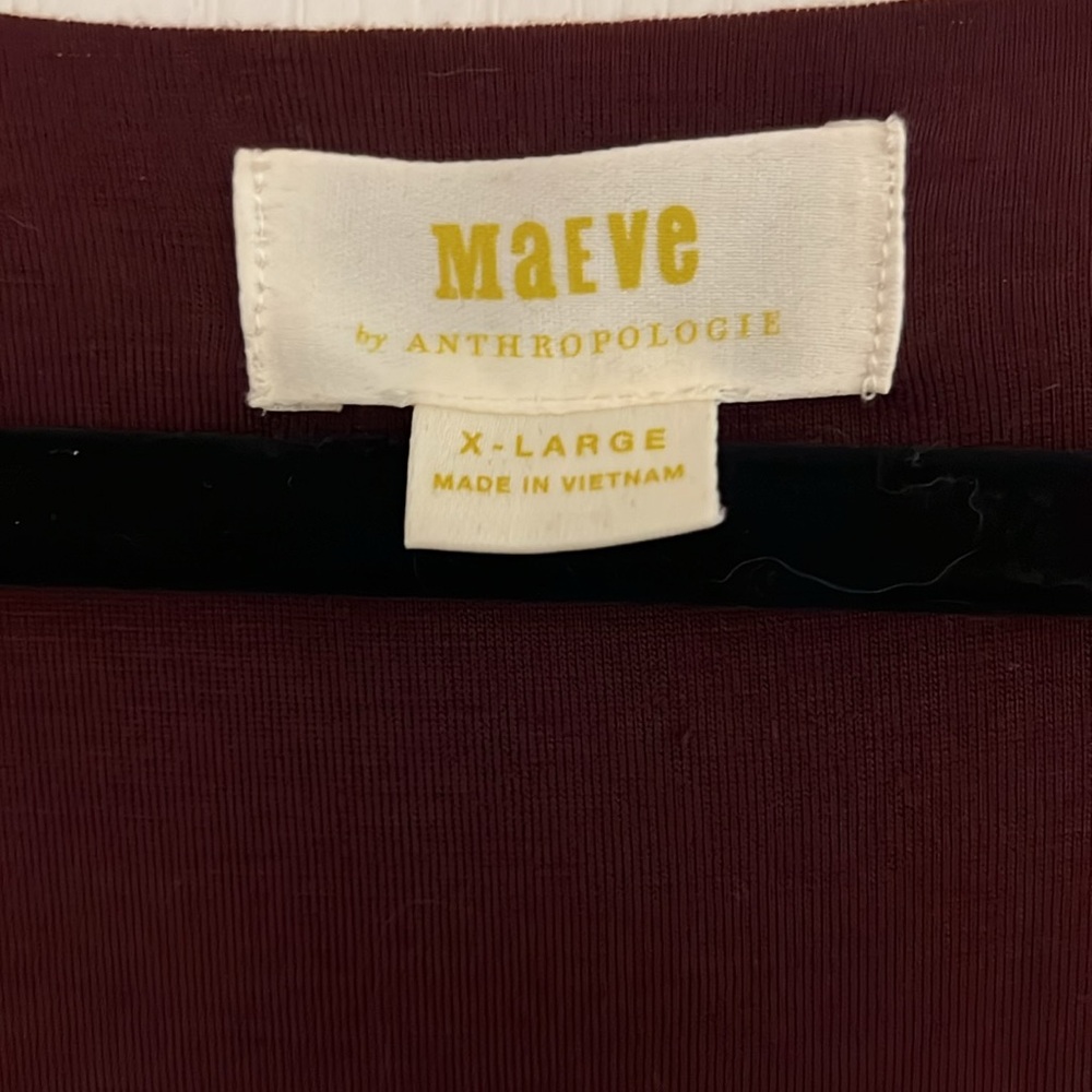 Maeve Burgundy Floral Midi Dress - Picture 4 of 4